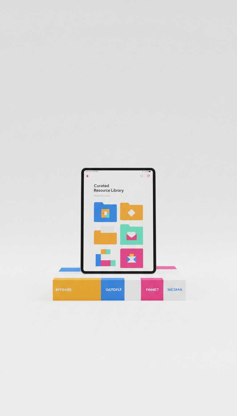 Curated resource library digital download