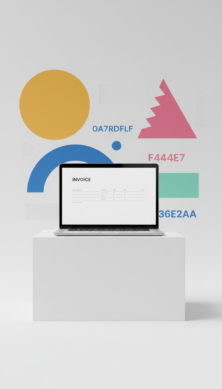 Professional invoice template download